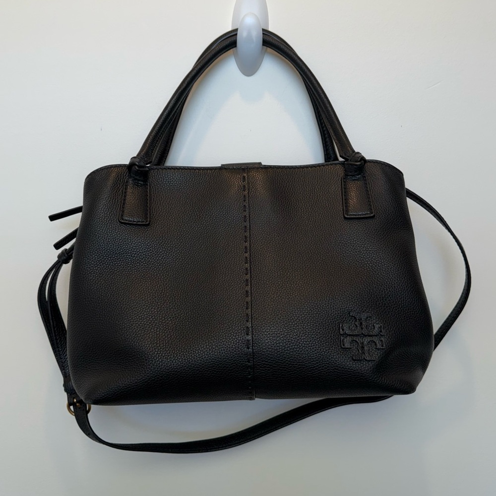 Tory Burch Black Mcgraw Satchel